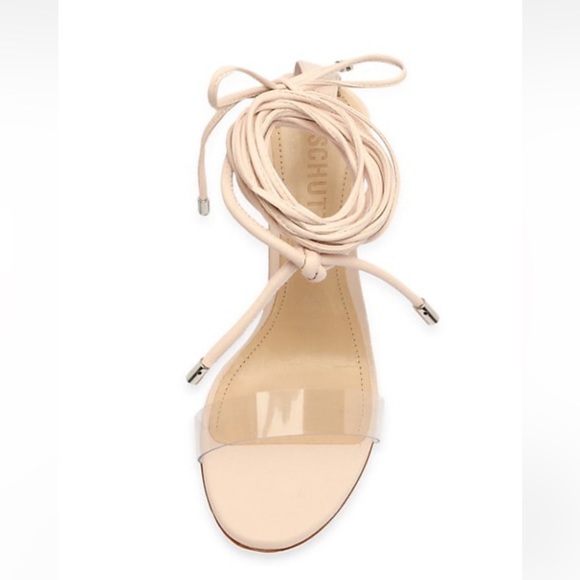 Schutz Jessie Leather Ankle-Wrap Sandals - Picture 3 of 9